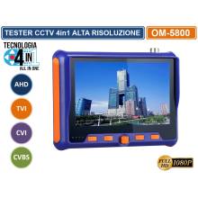 Probador de CCTV 4 en 1 AHD TVI CVI CVBS 2 MPX 1080P Monitor 5.0 "