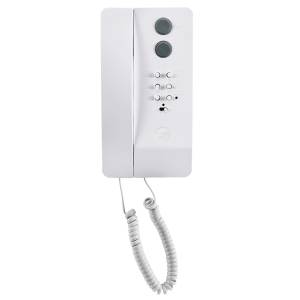 CAME Citofono a cornetta, colore bianco. Versione Building con 10 chiamate Intercom