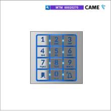 CAME 60020270 Módulo de teclado frontal en aluminio natural CAME 60020270 Módulo de teclado frontal en aluminio natural