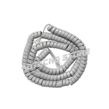 Cordon téléphonique spirale gris 6 broches m 2