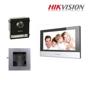 Kit d'interphone IP unifamiliale extensible Hikvision