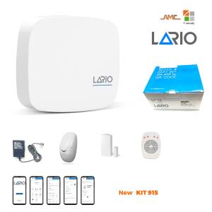 AMC KIT 915 LARIO Centrale Antifurto 64 Zone Wireless con Wi-Fi integrato 