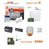 AMC Kit X412GPRS Centrale 4/16 zone + Tastiera KBlue e modulo GPRS 
