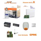 AMC Kit X824GPRS Centrale 8/24 zone con Tastiera KBLUE e modulo GPRS 
