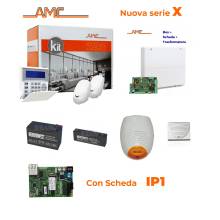 AMC Kit X412IP 4/16 panneau de contrôle de zone + clavier K-blue et module IP