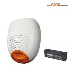 AMC SR136 - Sirena antifurto A.A. lampeggiatore Led con batteria