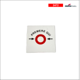 CSA 2472 vetrino di ricambio 55x55x0,5mm