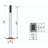 CAME DIR-L Columna de aluminio H500MM