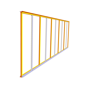 CAME G0465 Gestell aus lackiertem Aluminium (Module L = 2 m).