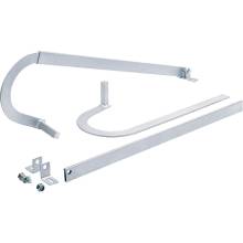 CAME E786A - Pair of curved telescopic arms with rectangular tube