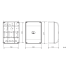 CAME 119RIR315 - Ersatzkastenbehälter für Bedienfeld ZA3N - ZA3P