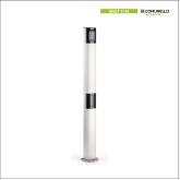 Comunello Mast50 schlanke, eloxierte Aluminiumsäule für doppeltes Zubehör, 100 cm