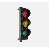 Domotime SML3L24V - Feu de signalisation avec deux feux LED 24V 