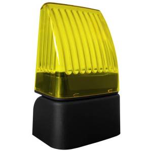 NOLOGO Lampeggiante Segnalatore luminoso universale snodato rotante a led 12-24 e 230V Giallo