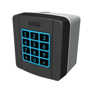 CAME - 806SL-0170 Sélecteur de clavier radio externe à 12 touches 433,92 MHz, avec rétroéclairage bleu