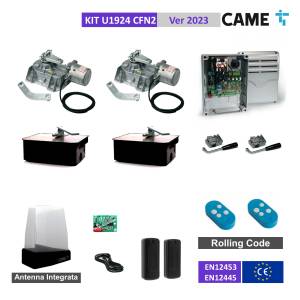 CAME U1924 FROG-AE - Kit subterráneo completo para puerta de 2 hojas + caja de base de 2 piezas 