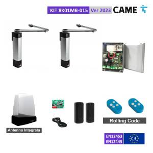 CAME 8K01MB-015 Kit complet de balançoire irréversible jusqu'à 1,8 m Bras articulé STYLO 24V 