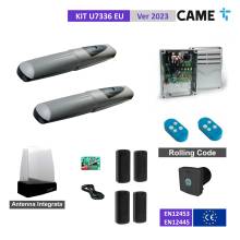 CAME U7336 EU KIT Portón completo de 2 hojas hasta 3 m de hoja con encoder