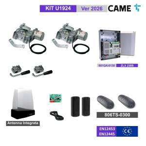 CAME U1924 FROG-AE - KIT Complete basement with 2 swing gate