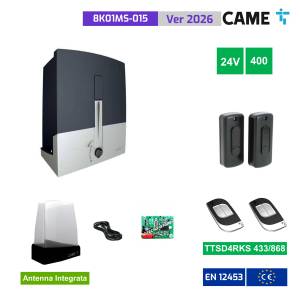 CAME 8K01MS-015 -KIT Automazione scorrevole BXL 400Kg 24V 