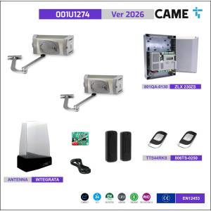 CAME U1274 PLUS FERNI Kit completo cancello battente fino a 4mt per anta Encoder