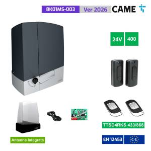 CAME BXV - KIT Automazione scorrevole Connect BXV 400Kg 24V 