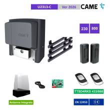 CAME U2313C kit scorrevole fino a 800 Kg con 4 mt cremagliera CGZP CAME U2313C kit scorrevole fino a 800 Kg con 4 mt cremagliera CGZP