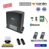 CARDIN SLX624CB KIT Automazione scorrevole 600Kg 24V con batterie e Bluetooth 