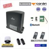 KIT CARDIN SLX624CB Automatisme coulissant 600Kg 24V avec batteries et Bluetooth