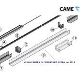 CAME VLR04 Traversa di Copertura in alluminio cm 113,5