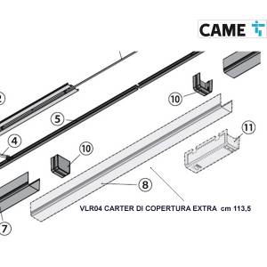 CAME VLR04 Traversa di Copertura in alluminio cm 113,5