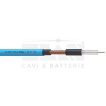 ELAN RG59 MIL C17 - Câble coaxial avec double gaine bleue GR4 - bobine 100mt