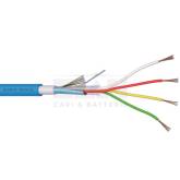 ELAN Cable de alarma GR4 blindado doble vaina 4x0,22 madeja 100mt - 100% cobre