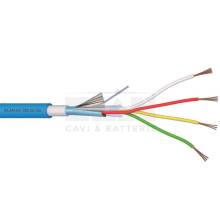 ELAN Cable de alarma GR4 blindado doble vaina 4x0,22 madeja 100mt - 100% cobre