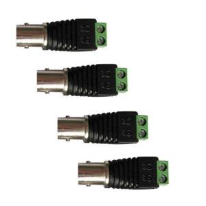 Adapter from BNC socket to screw terminals pack of 4 pieces