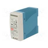 MEAN WELL DIN rail power supply MDR-60-12 - 12/15 volt 5 A