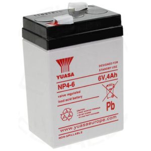 YUASA NP4-6 - Batteria 6 volt 4Ah 