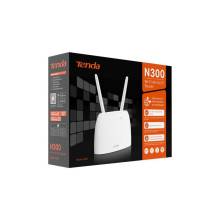 Routeur Tenda 4G680 WiFi N300 4G LTE ext. fourmi. Emplacement pour carte SIM du routeur VoLTE