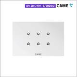 CAME 67600510 6-Eingangsmodul auf weißer Glasplatte OH-6ITC WH