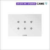 CAME 67600510 6-Eingangsmodul auf weißer Glasplatte OH-6ITC WH