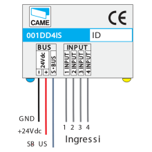 CAME 001DD4IS Modulo domotico 4 ingressi digitali programmabili