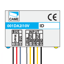 Came Hei Bus Módulo 2 entradas analógicas 10V - CAME 001DA2I10V