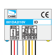 Module bus Came Hei 2 entrées analogiques 10V - CAME 001DA2I10V