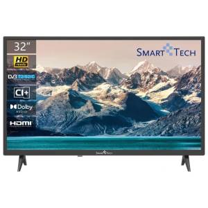 TV LED SMART-TECH 32 - 32HN10T2 DVB-T2-S2 HD 1366X768 BLACK CI SLOT HM 3XHDMI 2XUSB VESA