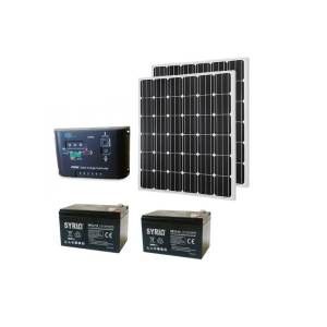 Kit Solare Cancelli Elettrici 40W 24V Pannelli Mono Regolatore 10A Batteria 12Ah