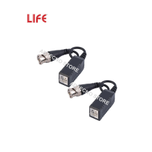 Video Balun LIFE, BNC en Cobre con 9cm de cable
