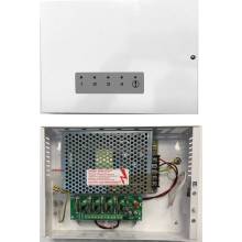 CAME XTWA1214 Alimentation à découpage multi-sorties en coffret métallique, sortie 230V 12 V DC, 4 x 1A.