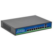 Switch 8 POE-Ports + 1 UPLINK-Port -SFP-Port Geschwindigkeit 100/1000 Mbit / s