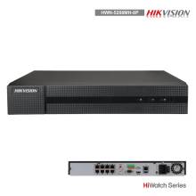 Hikvision-HiWatch NVR 8 canali 8 PoE 4K, 2 HDD, 80-160Mbps - HWN-5208MH-8P AI