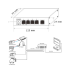 Switch POE a 5 porte 100MBPS per IP telecamera